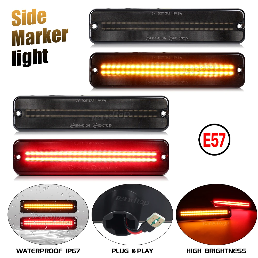 LED Car Front Side Marker Light Turn Signal Indicator For Jeep CJ-5 CJ-6 CJ-7 CJ-8 J10 J20 Pickup Grand Wagoneer Cherokee SJ