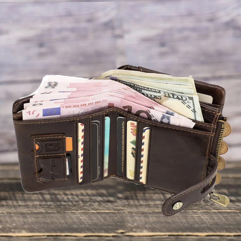 Thời Trang Airtag Ví Rfid Dây Kéo Cao Cấp Da Thật Chính Hãng Da Airtag Ví Chống Mất Thẻ Tín Dụng Túi Đựng Thẻ Với Apple Airtag giá Đỡ