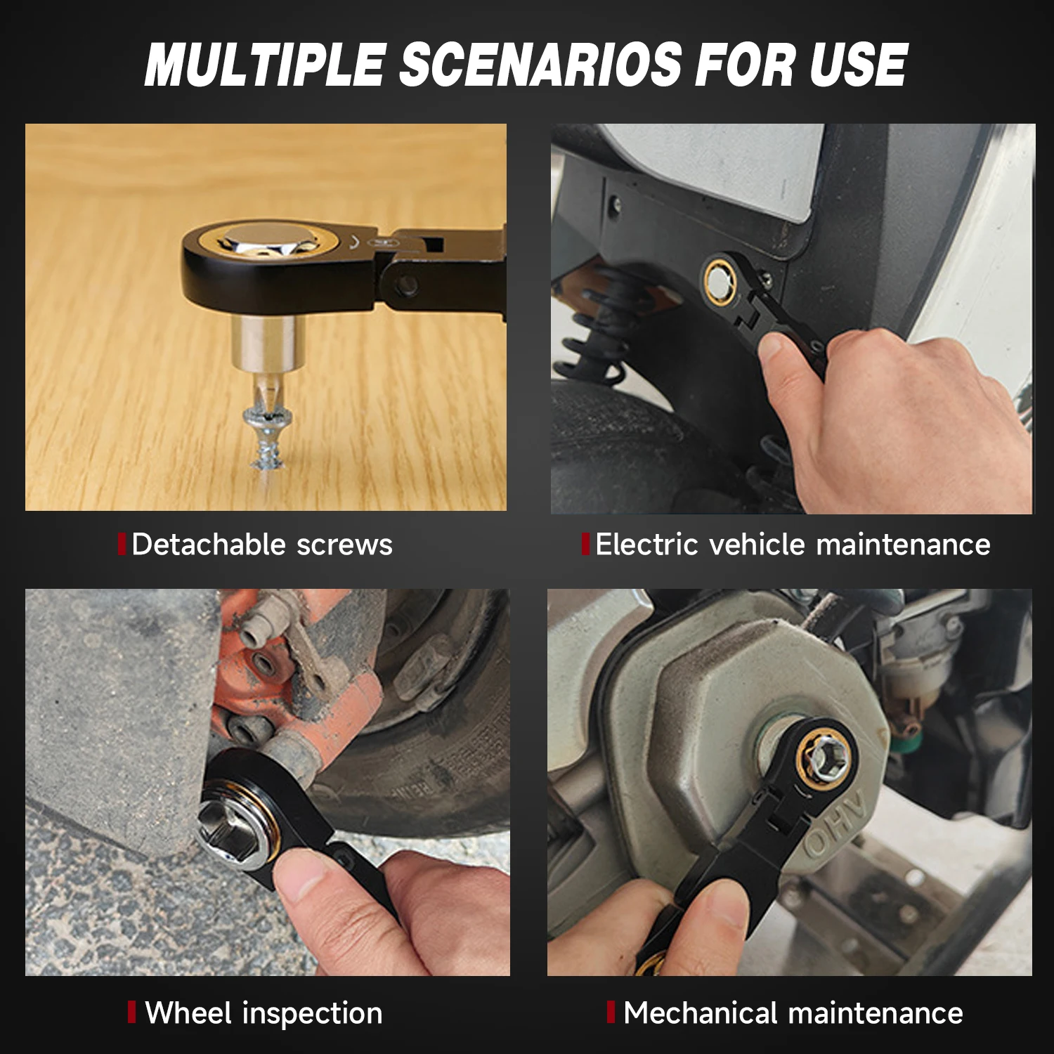 26-in-1 Steckschlüssel-Bit-Set aus 40CrV-Stahl, Mini Tragbares Schraubenschlüssel-Set, Mini-Ratschenschlüssel-Kit, Multifunktionales Kompaktes Werkzeugset – Detail 8