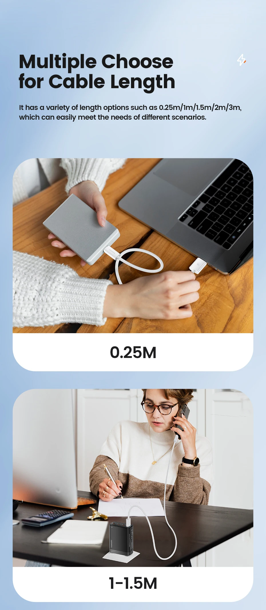 Toocki 6A Super-Ladekabel USB auf USB-C für iPhone 17 16 Samsung Huawei 1/2/3/5 Stück 100W Typ-C Schnelllade- und Datenkabel – Detail 9