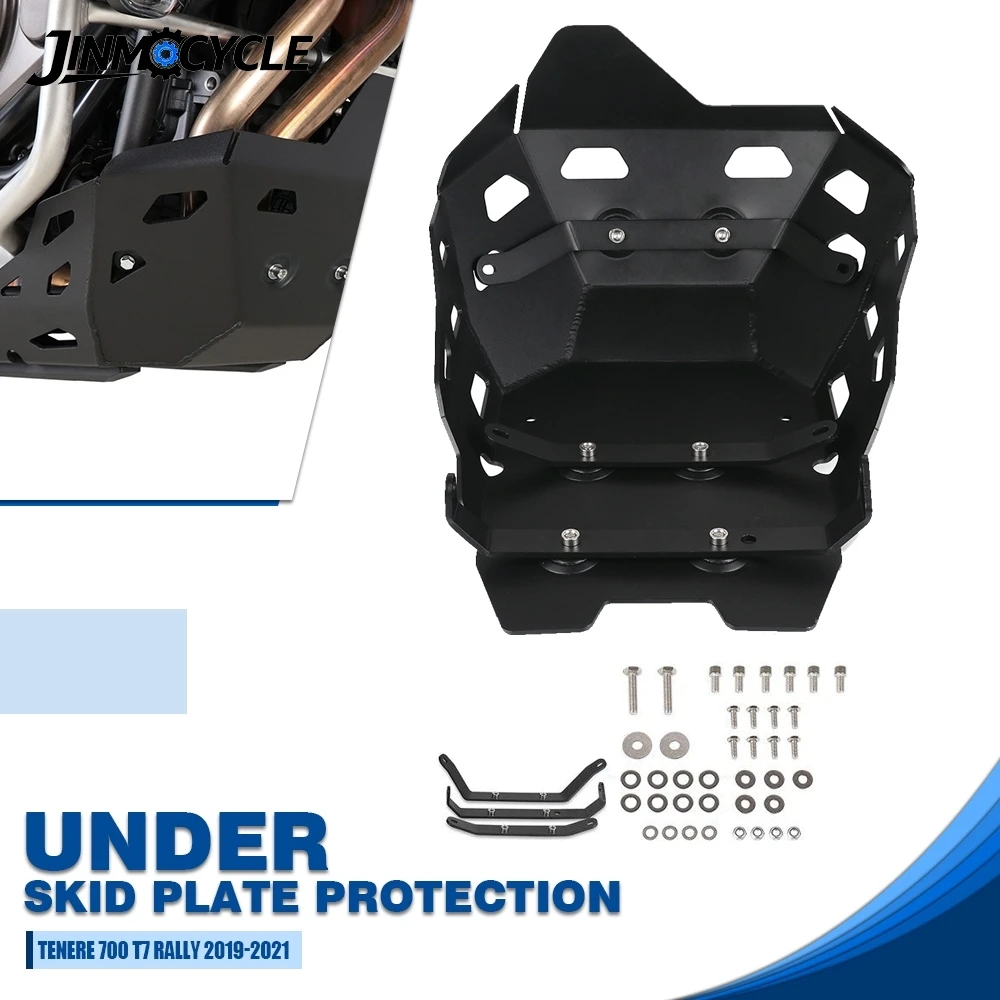 

For Yamaha Tenere 700 T7 Rally 2019 2020 2021 Motorcycle Engine Base Chassis Guard Lower Protection Belly Pan Cover Skid Plate