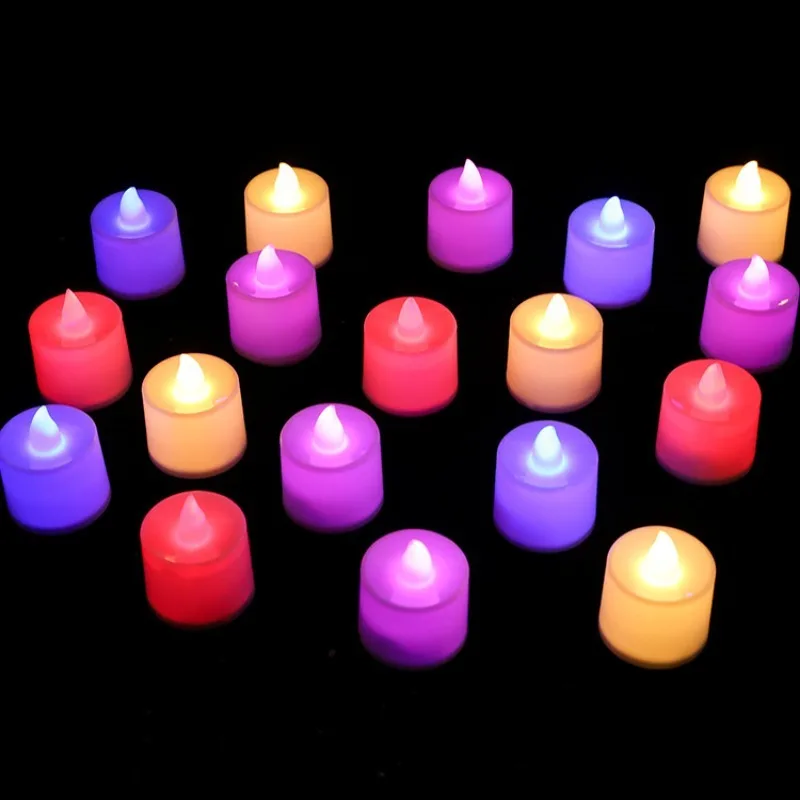 

24pcs Heart Shaped Electronic LED Candles Provide Romantic Props for Birthday Proposals, Family Party Decorations