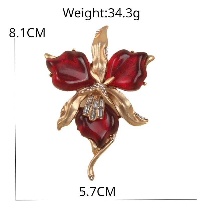 Vintage Broccoli Brooch Exaggerated Antique Style Glass Light Luxury Retro Floral Letter  Solid Men/Women\'s Clothing Accessories