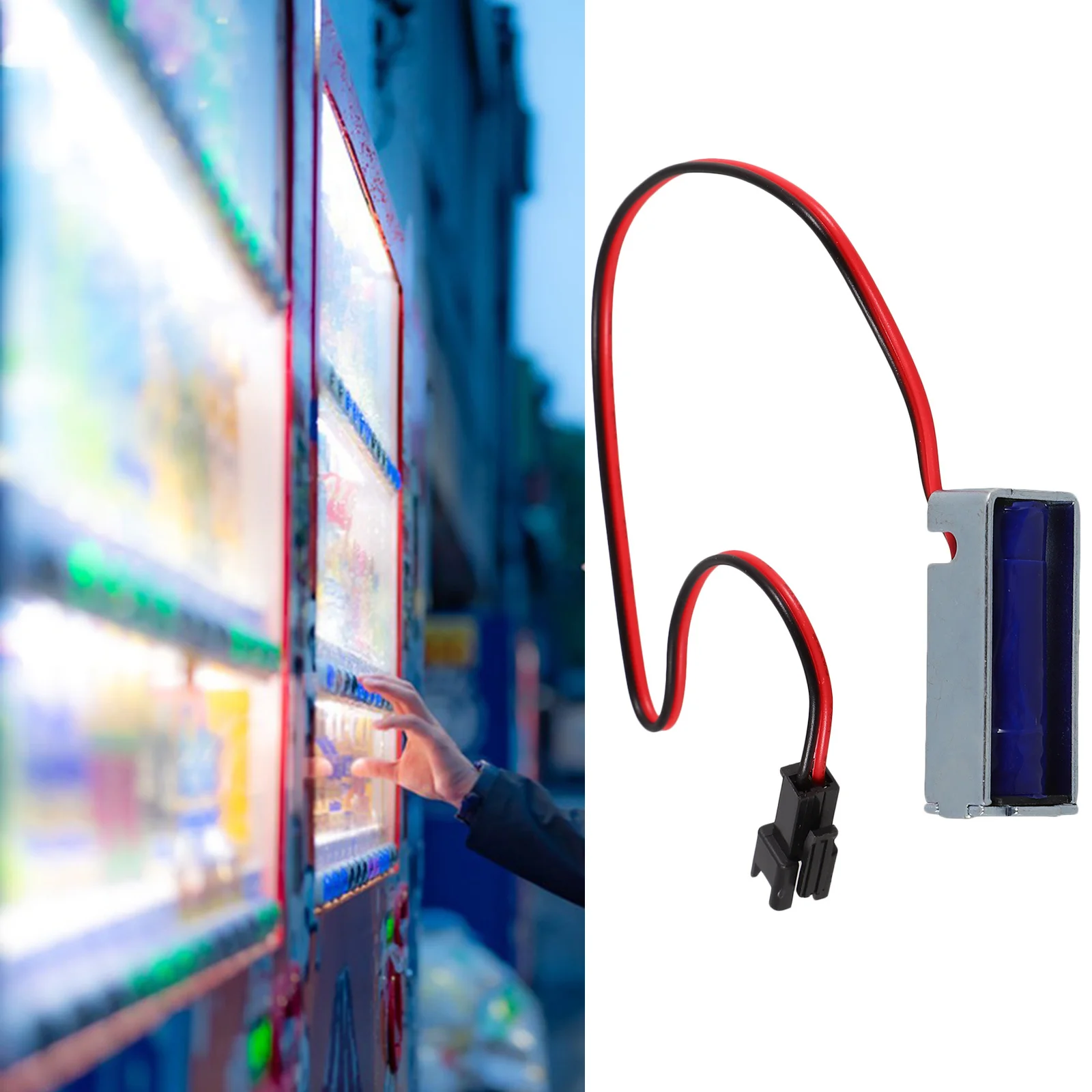 الملف الكهرومغناطيسي 12 فولت الملف اللولبي الخطي لآلات البيع صناديق البريد خزائن سحب دفع نوع الإطار الملف اللولبي #4