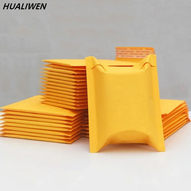 20PCS/Lot Kraft Paper Bubble Envelopes Multi-Size Padded Mailers Shockproof Shipping Mailing Bags