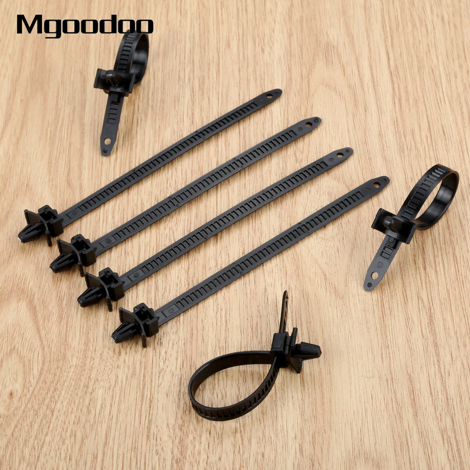 30Pcs Nylon Tie Wrap Bundled Wire Band Car Body Machinery Crossbeam Cable Line Fixed Fastener Zip Strap Clips Fastening Clips