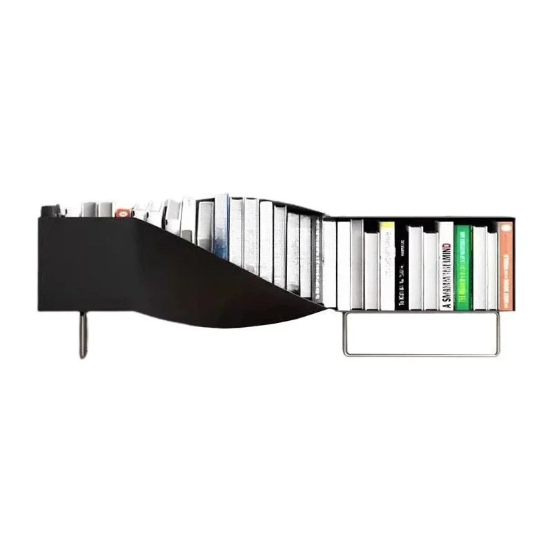 Twisted Bookshelf Home Student Simple Book Storage Cabinet Living Room Bookshelf
