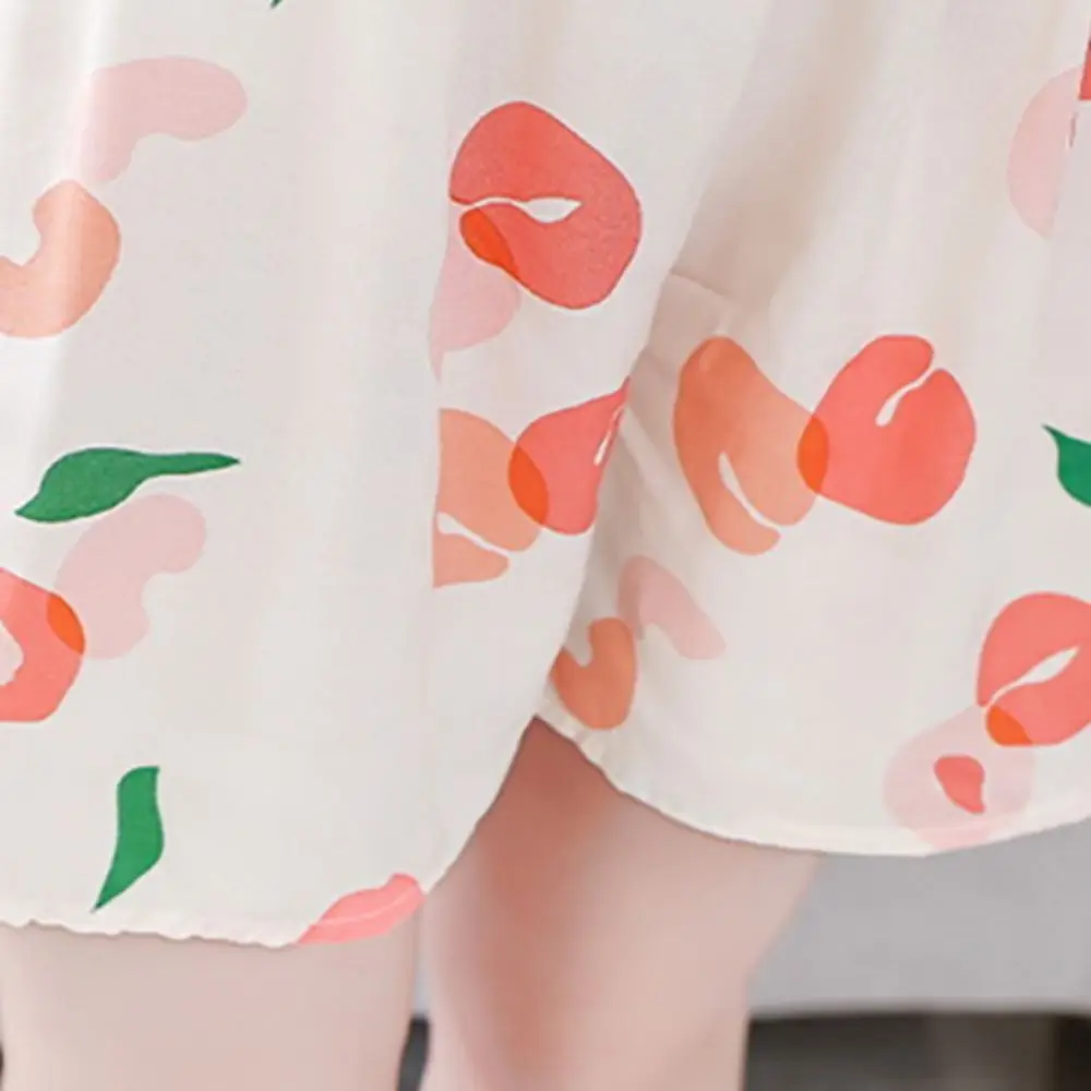 

Модный милый женский пижамный комплект из хлопка и шелка с решеткой и цветочным принтом, милая удобная ночная рубашка из двух предметов, весна-лето