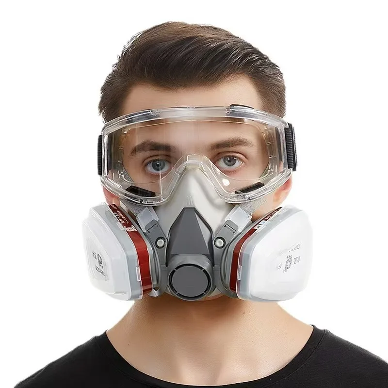 Gas mask 410 industrial polishing pesticide chemical spray paint half mask 6200 dustproof protective mask cross