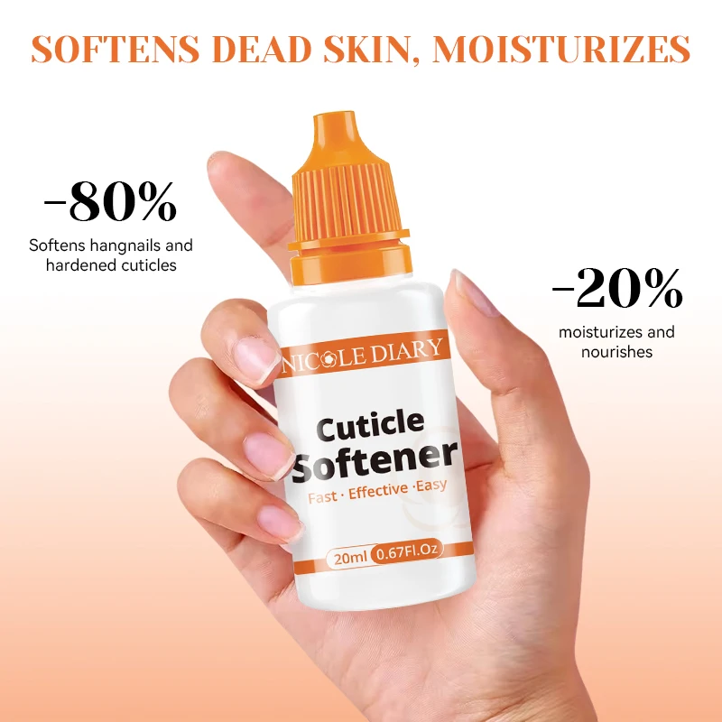 نيكول دياري 20 مللي مزيل بشرة الأظافر جل تليين سريع للبشرة الميتة العناية بالأظافر اللطيفة منظف بشرة سهل للتقليم