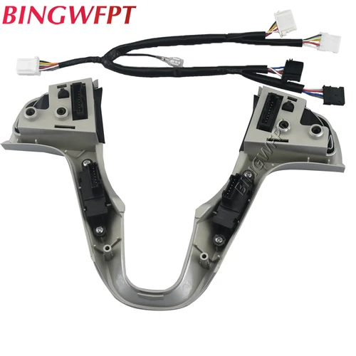 Imagen 2 del producto Para Hyundai VERNA SOLARIS botones de volante multifunción volumen de Audio velocidad constante interruptor de Control de crucero retroiluminación azul