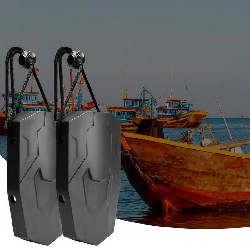 

Fender Set 2 Fenders 21.84 x 40.64 cm EVA Boat Fenders, Horizontal or Vertical Mounting, Dock Fenders with Polyester Ropes & Cable Lock, Storage Bag, UV-Protected Boat Fenders Black