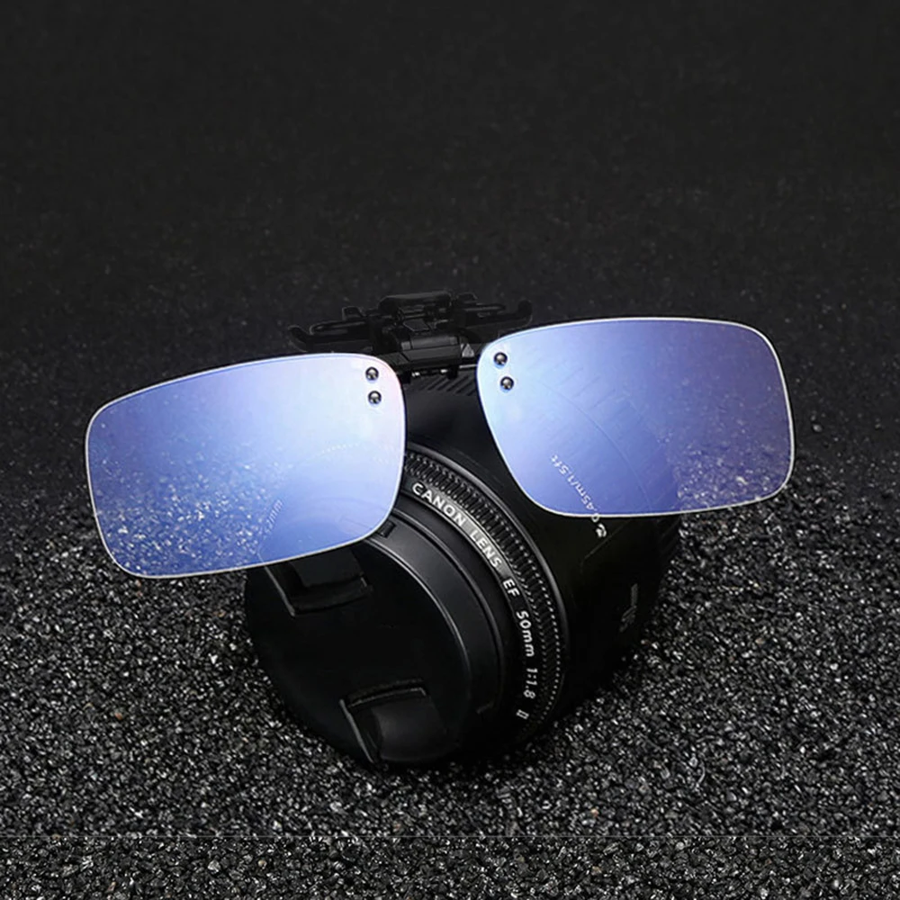 Polarized Clip-On Sunglasses UV400 High Definition Frameless Sun Glasses Clips for Men And Women Outdoor Shades Glasses