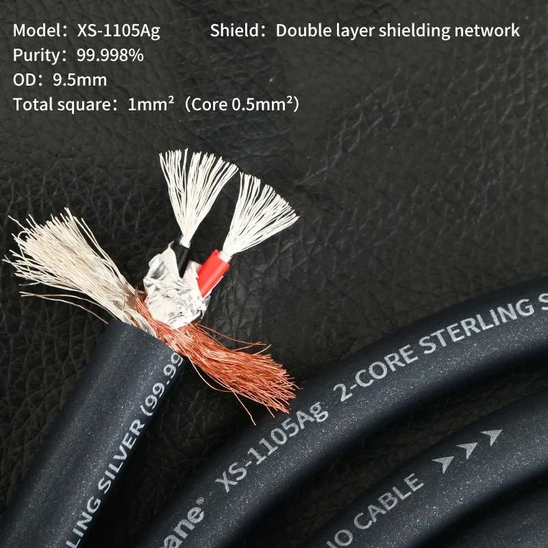 HiFi Audio Bulk Cable Sterling Silver 2*0.5mm² Audiophile DIY XLR & RCA Signal Line