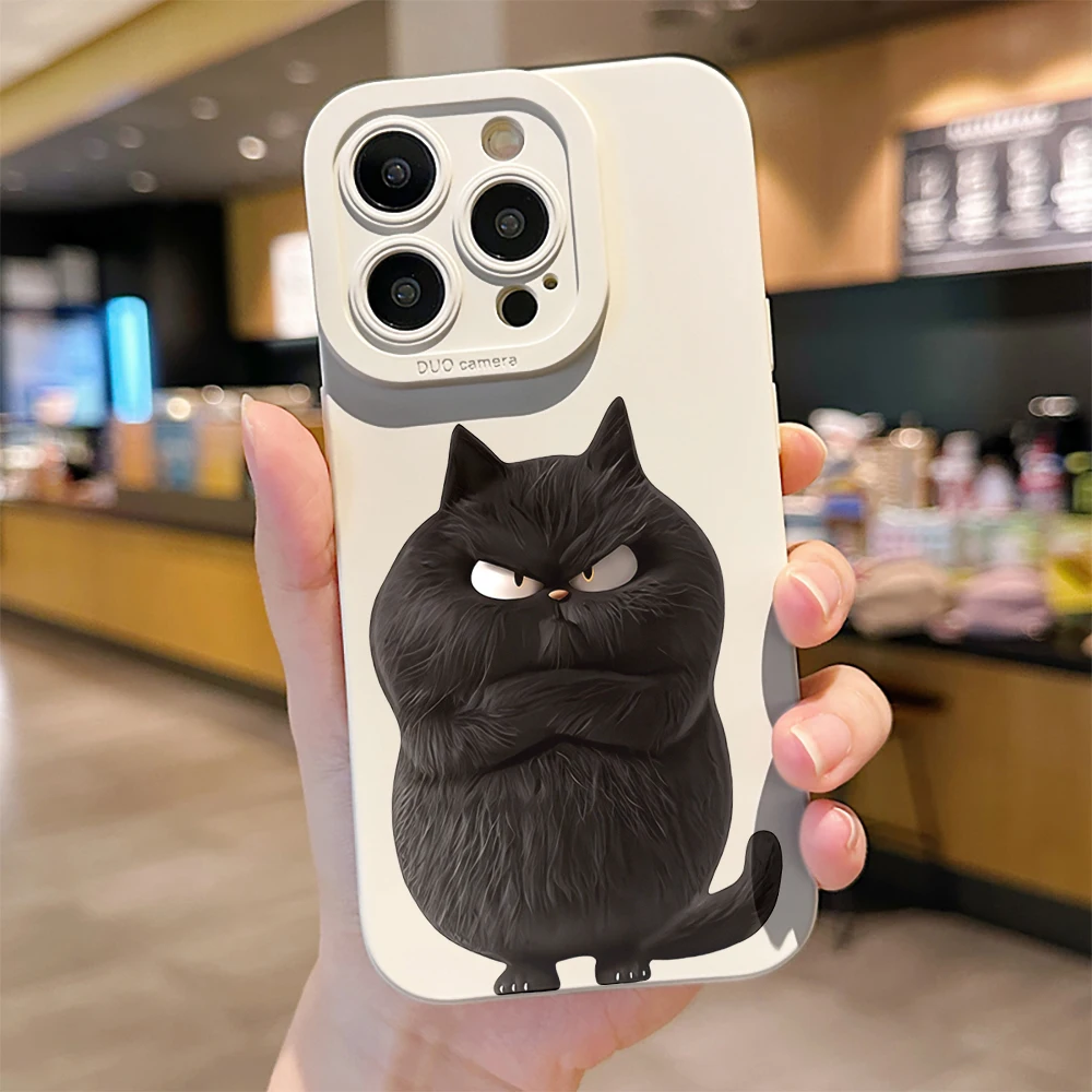 Niedliche Coole Katzenmuster-Silikonhülle für Samsung Galaxy S25 S24 S23 Ultra S22 S21 Plus FE A16 A15 A56 A55 A54 A53 A36 5G Funda – Detail 4