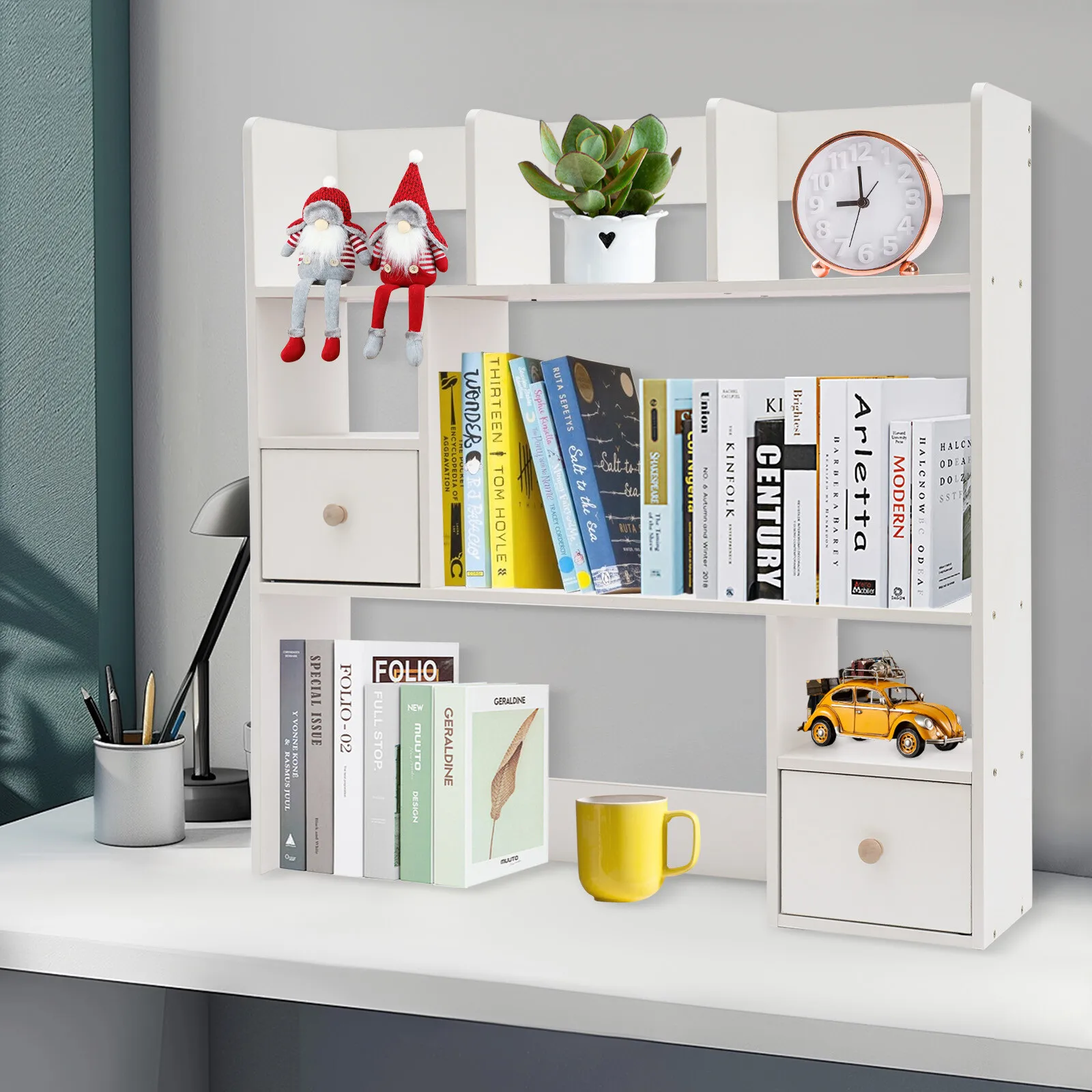 

Desktop Bookshelf Home Office Desk Organizer Desktop Storage Organizer