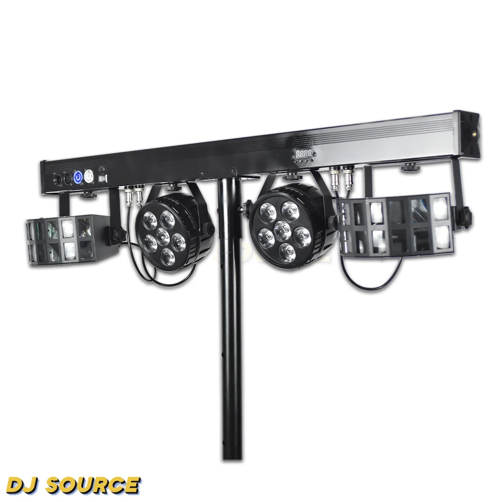 Imagem -03 - Borboleta Led Lights Grupo Voice Control para dj Disco Club Music Show Stage Effect Lamp Novo Dmx512 2x10w Rgbw 6x8w 4in 1