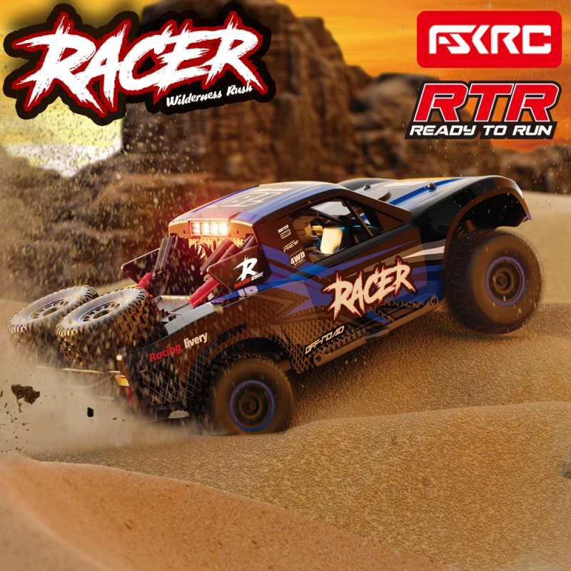 Professinal Off Road Brushless 50KM/H High Speed Remote Control Truck 1:12 4WD Smart Fixed Speed Cruise 7 Color Lighting RC Car