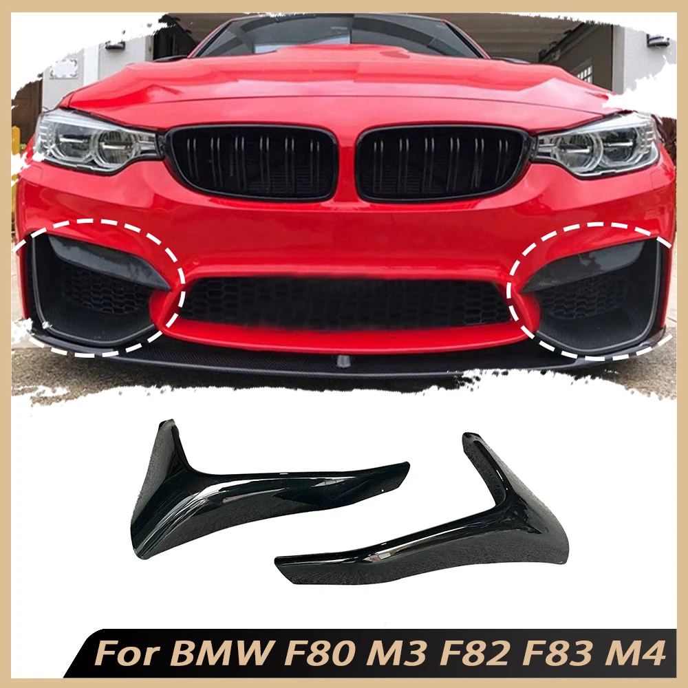 

For BMW F80 M3 F82 F83 M4 2014-2018 Car Front Splitter Fog Lamp Trim Cover Bumper Splitters Chin Flap Cupwings Bodykits