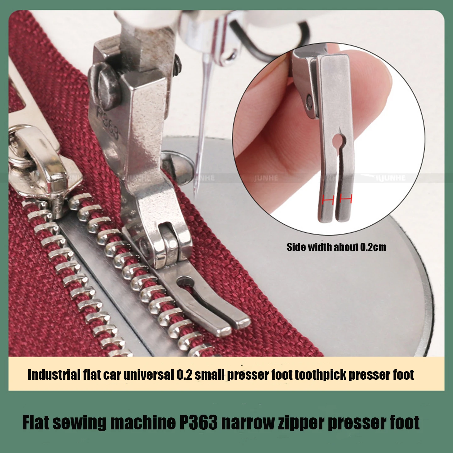 Zipper Foot Presser - P363 Pied presseur étroit pour fermeture