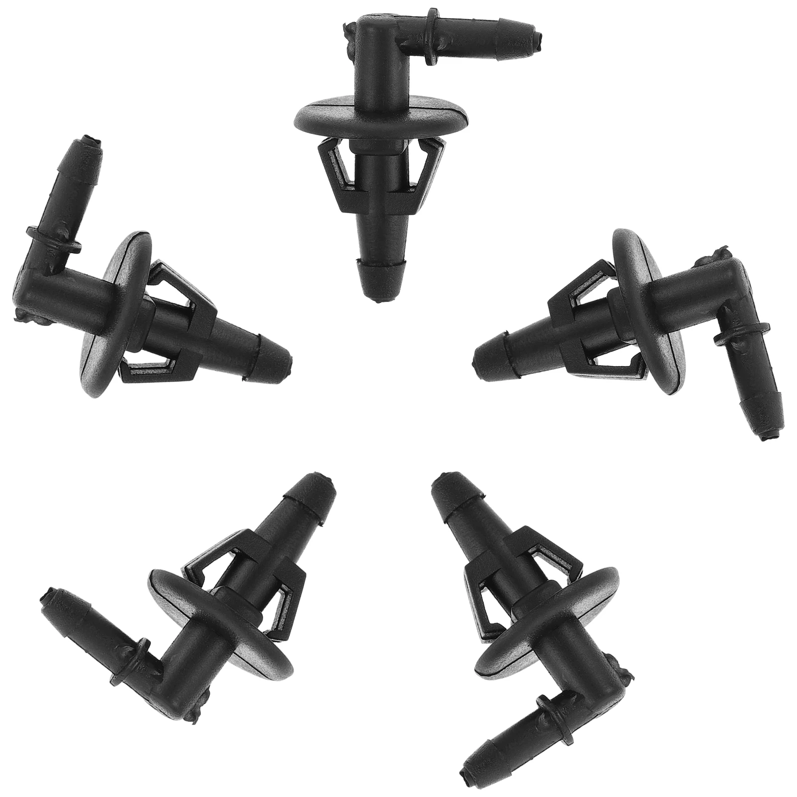 

5pcs Windshield Washer Hose Fittings Durable Plastic Front Windscreen Cleaner Nozzle Spray Kit for Car Maintenance