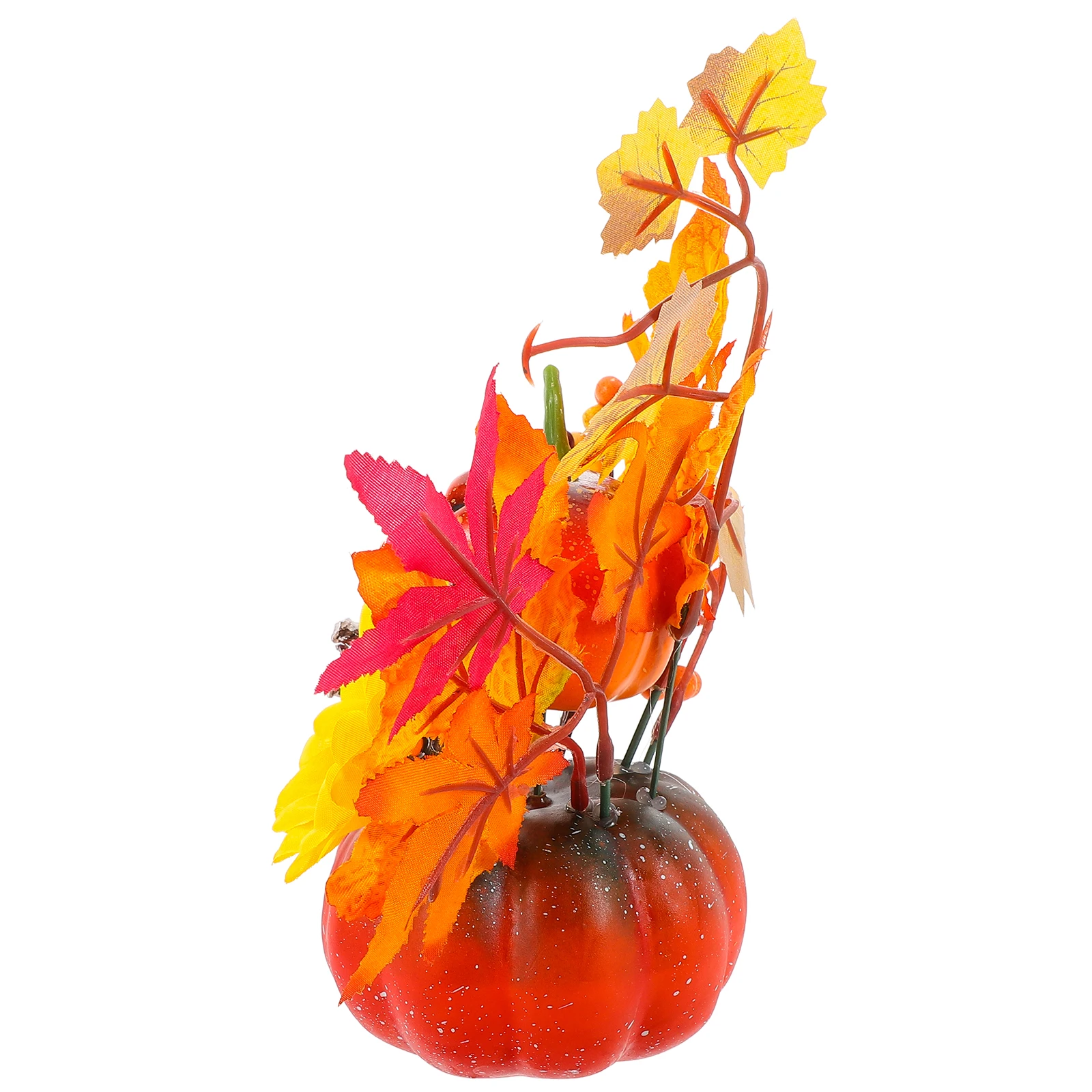 

Faux Pumpkin Large Artificial Vegetable Thanksgiving Table Decoration Halloween Floral Arrangements Maple Leaf Sunflower