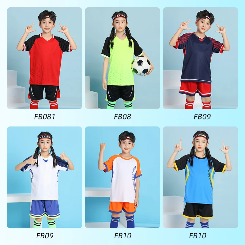 Kid Football Jersey Chirld Quick-drying Training Uniform Comfortable Shirt Men Sportswear Kit Women Tracksuit Sport Suit Clothes