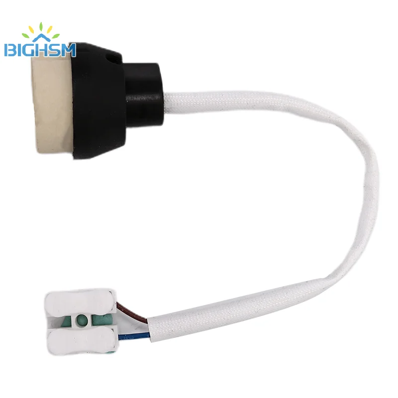 1Pcs Socket Lamp Base Holder GU10 Bulb Light Adapter Connector Converter Ceramic Wire