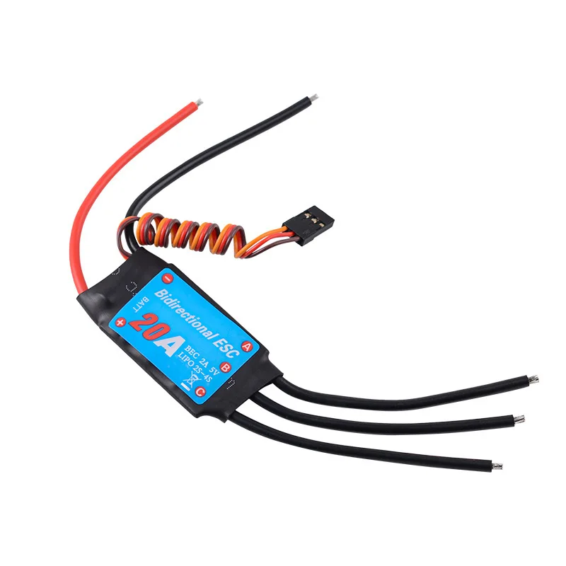 ZMR Bidirectional 20A 60A 100A Bidirectional Brushless ESC for Remote Control Car Pneumatic Underwater Propeller