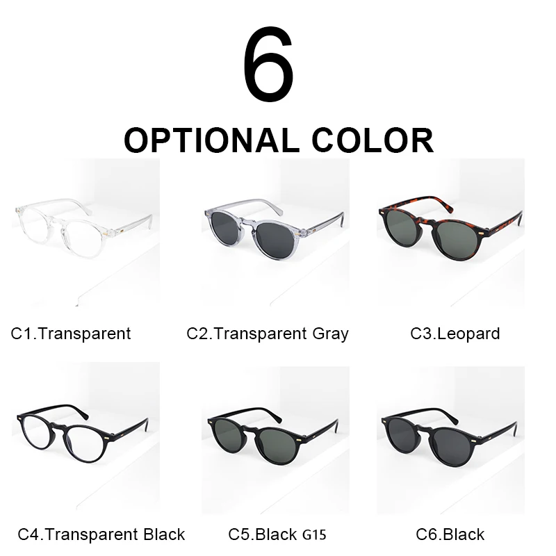 CRIXALIS Retro Small Round Sunglasses for Women Fashion Vintage Driving Sun Glasses Ladies Classic Oval Designer Shades UV400