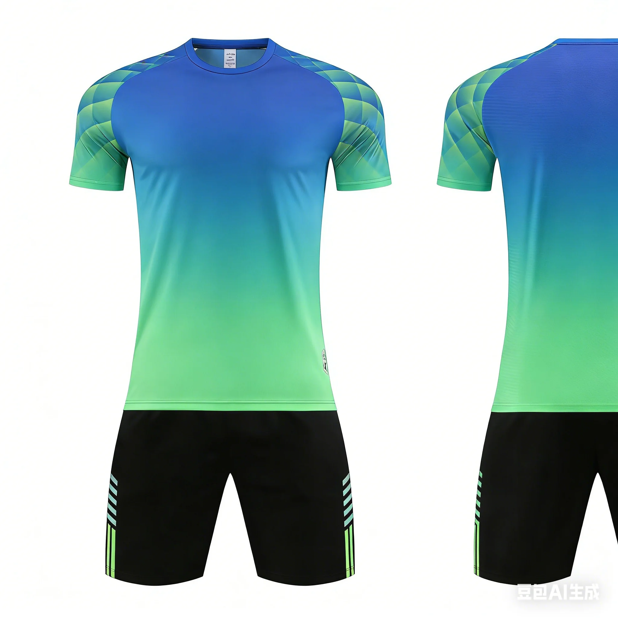 

Football uniform customization Football training jersey Green clothes Adults and Kids Soccer Clothes jersey Sets Short Sleeve