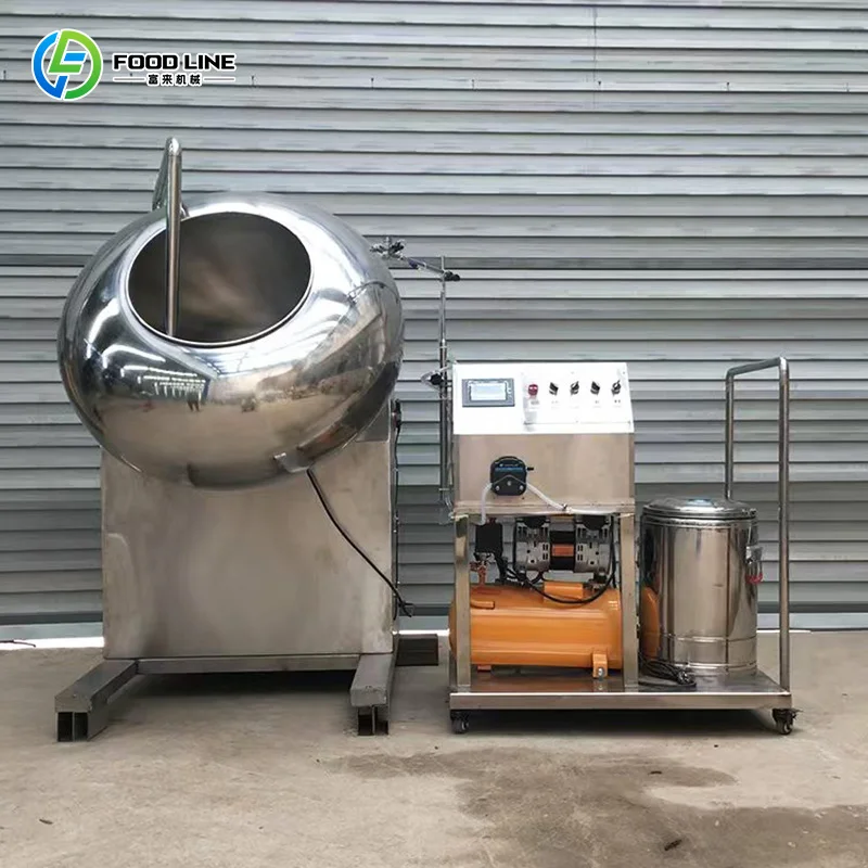 Customized 300mm Small Chocolate Coating Coating Machine, Stainless Steel Sugar Pan for Seed, Chewing Gum & Candy