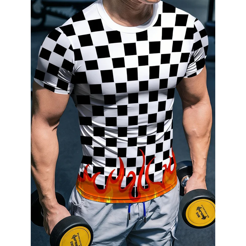 Men's Casual Sport Fitness Shapewear T Shirt High Stretch Fabric Excellent Elasticity Unrestricted Movement During Intense Worko