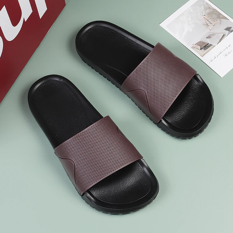 Large Size 49 50 51 52 Soft Rubber Indoor Slippers Men Home Shoes Flat Sandals Slides Outdoor Beach Shoes Summer for Big Foot