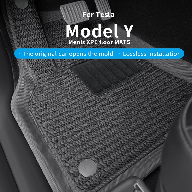 

Для Tesla 2021-24 Model Y XPE Напольные коврики Черный коврик для ног Tesla Liner Напольные коврики правый руль Большая доска с педалью в комплекте