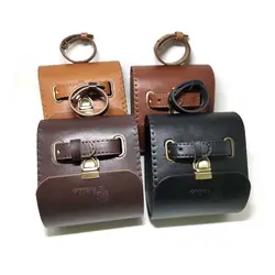 FREE-Q1071 Bicycle Bags Vintage Leather Mountain Road Death CoasterTail  Bike Brown Black Material PU