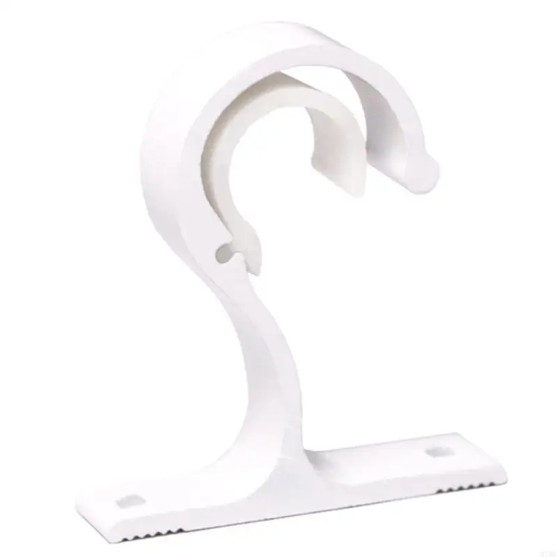 37ME Aluminum Alloy Curtain Rod Brackets Adjustable Rod Holder for Curtains or Wardrobes Pack of 2