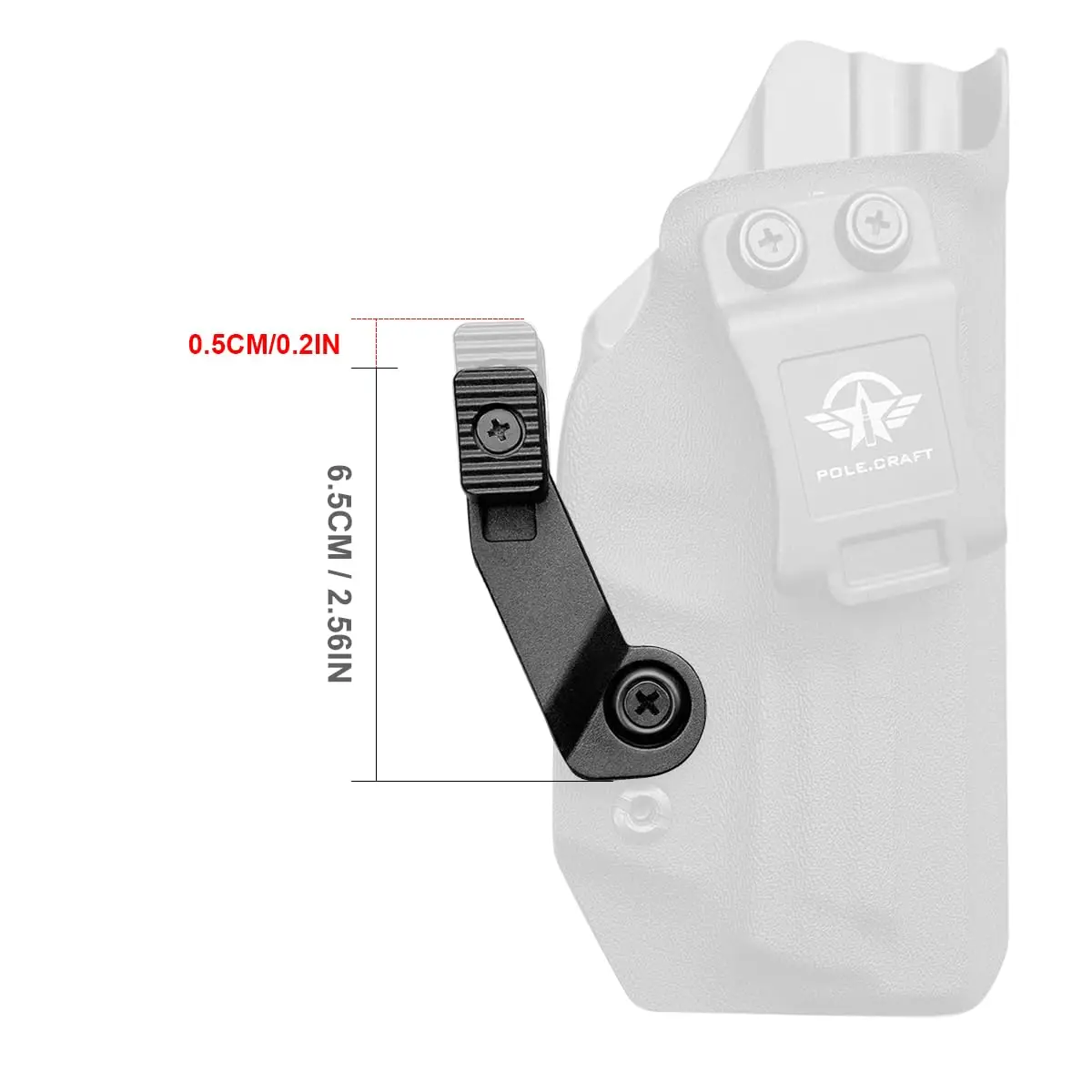Holster Claw Kit for IWB Kydex Holster & Tuckable Gun Holsters - Inside Waistband Concealed Carry Holster Wing Modwing