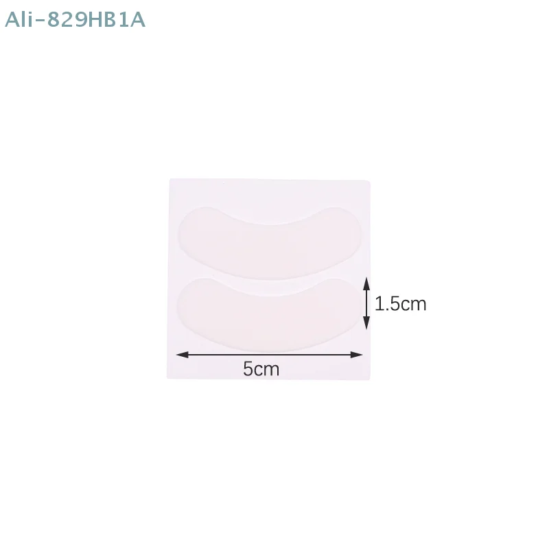 แผ่นปิดตาทำจากโฟม50ชิ้น/กล่องแผ่นติดขนตาขนาดเล็กไม่เจ็บลอกง่ายแผ่นแปะใต้ที่ดัดขนตา