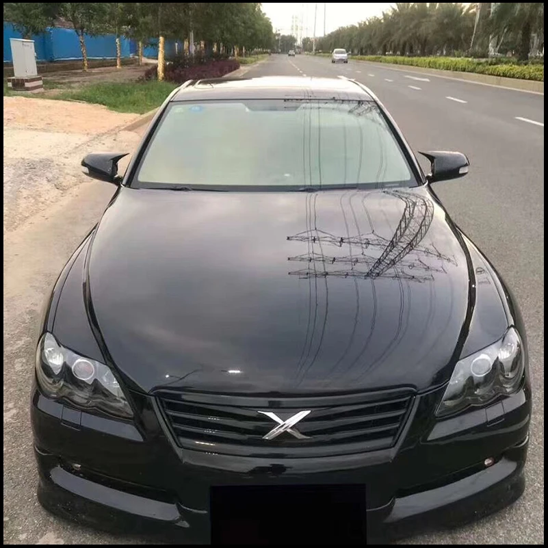 For Toyota Mark X X120 2004-2009 Rearview Mirror Cover Cap Sticker Trim With Horn Decoration Car Accessories Auto Styling Parts