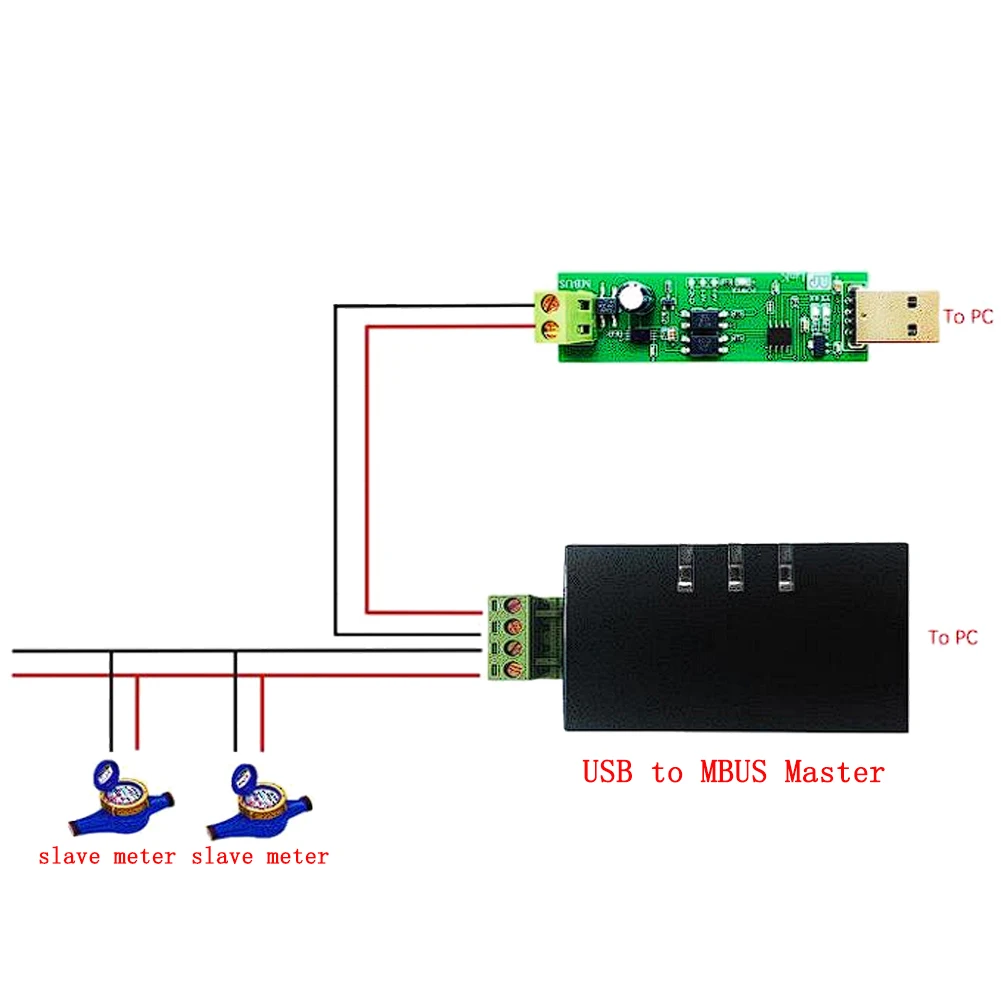 Per il controllo intelligente/misuratore Modulo master/slave USB-M-bus di livello industriale Modulo di comunicazione convertitore master/slave da USB a M-bus