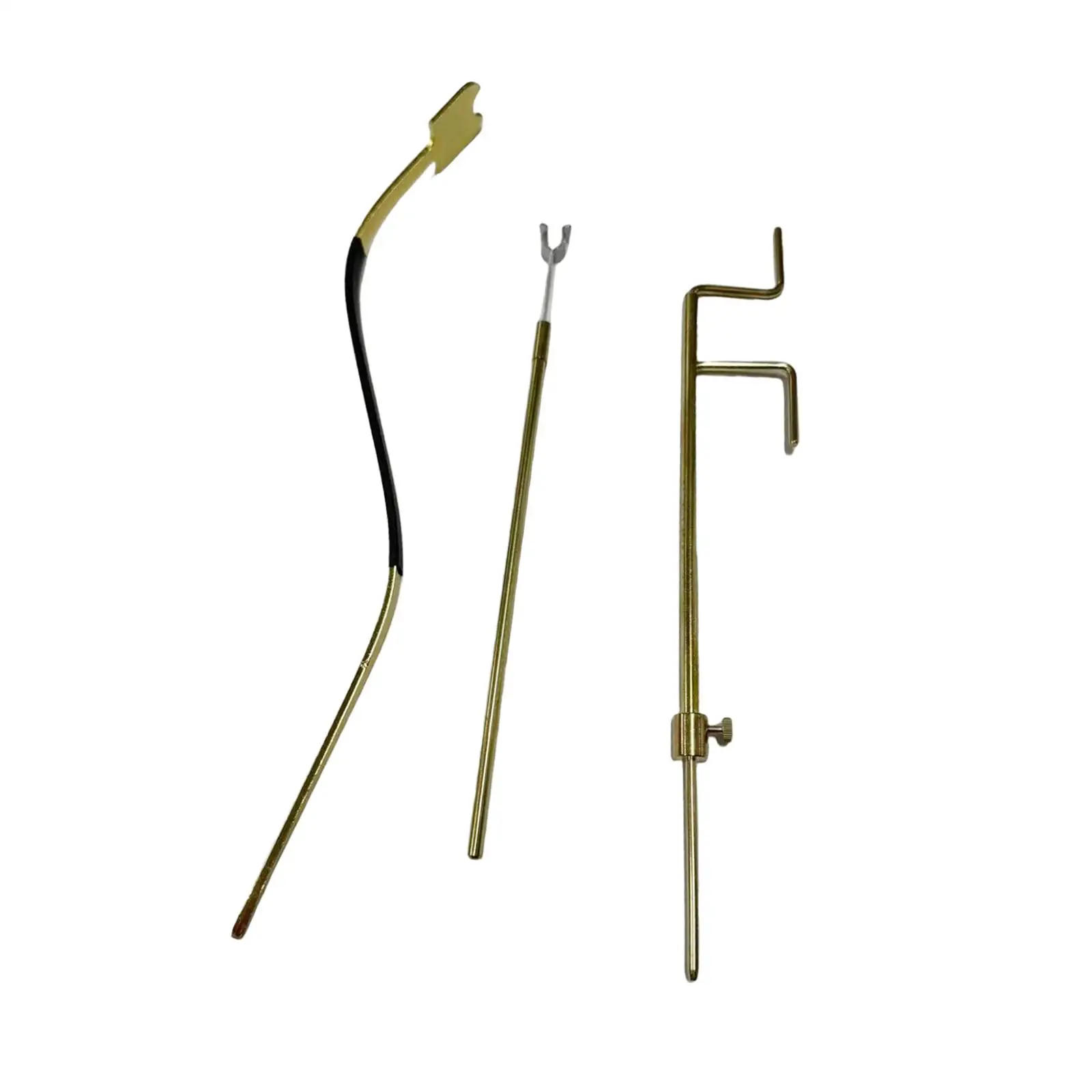 3 Pieces Cello Luthier Tools Cello Sound Post Tool for DIY Pianists Cellists bent