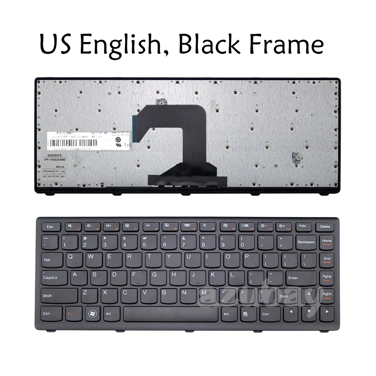 

US Keyboard For Lenovo Ideapad S300 S310 S400 S400U S405 S410 S415 S435 S40-70 M30-70 25205075 25205195 25205135 T3E1-US Black