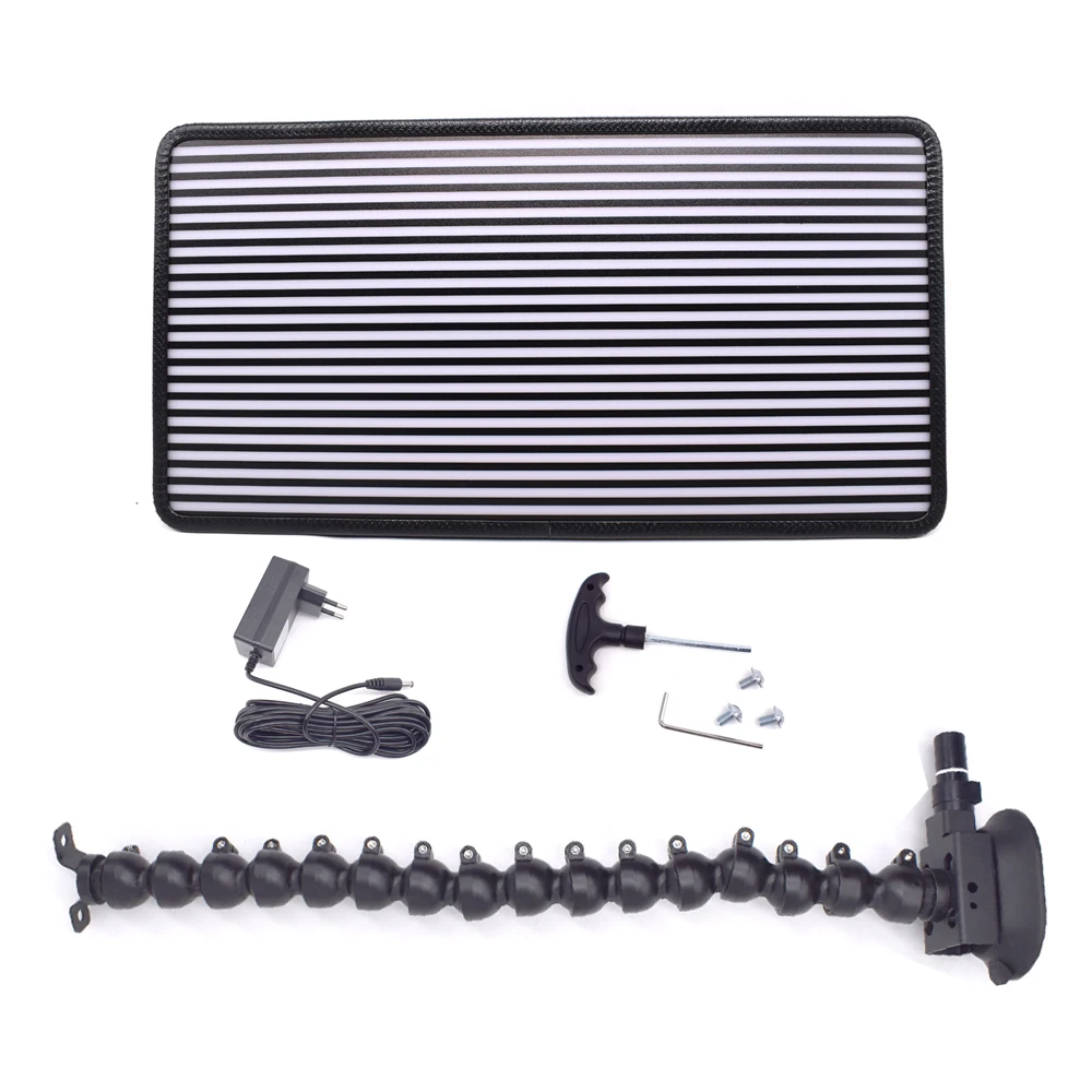 Adjustable LED Inspection Light 3-Stripes 38cm PDR Lamp for Car Paintless Dent Repair Tools Portable Auto Body Work Lamp