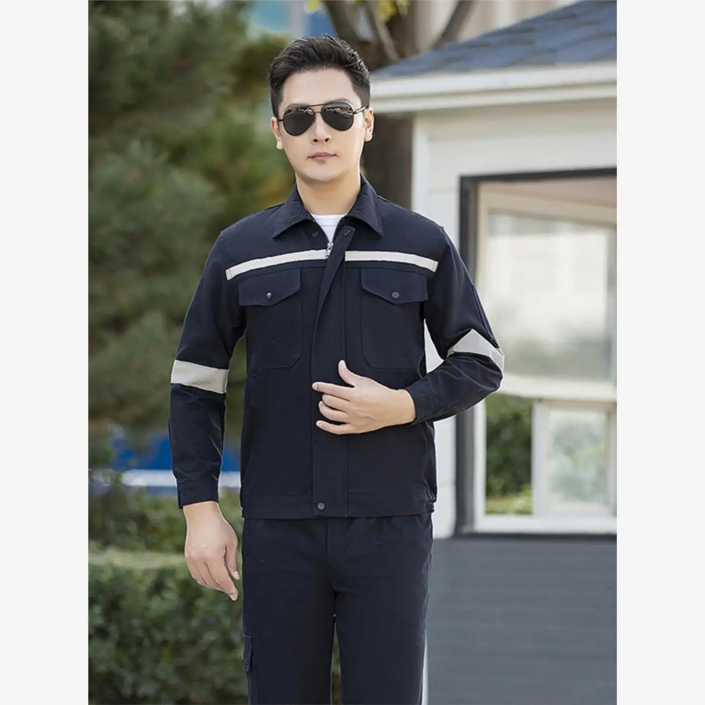 Pure Cotton Workwear Set for Men down ip Spring Autumn Winter Anti-Scalding  Welding Coal Mine Underund Wear
