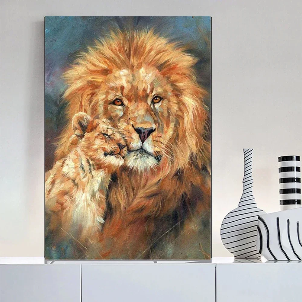 116705 Paint By Number Lion Animal For Adult Children Pictures By Number Drawing On Canvas Handpainted Art Gift Kit DIY Deco