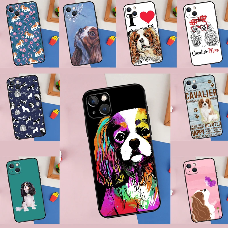 Funda de perro Cavalier King Charles Spaniel para iPhone 17 Pro Max 16 15 14 Pro Max Plus 13 12 Mini 11 16E 17Pro 17 Air