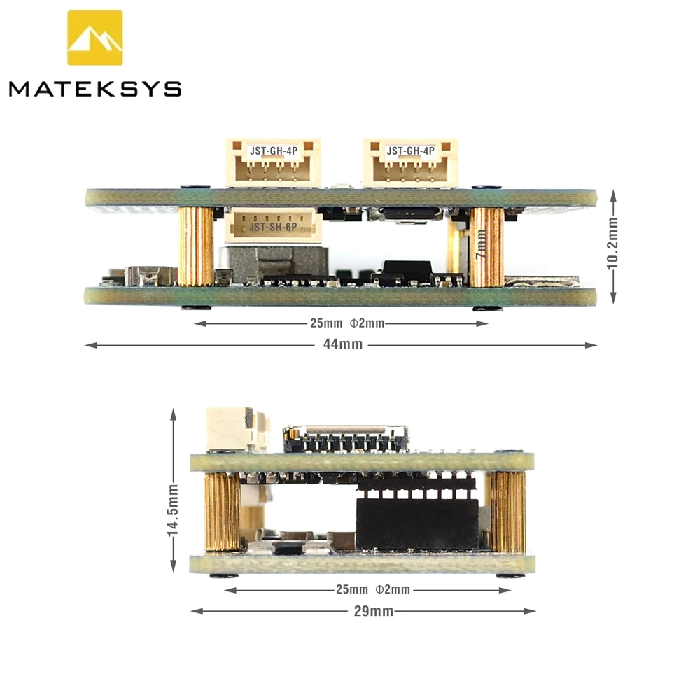 MATEK Mateksys H743-WLITE H743WLITE 2-6S Flight Controller MATEKH743 Dual Camera Input For RC FPV Drone