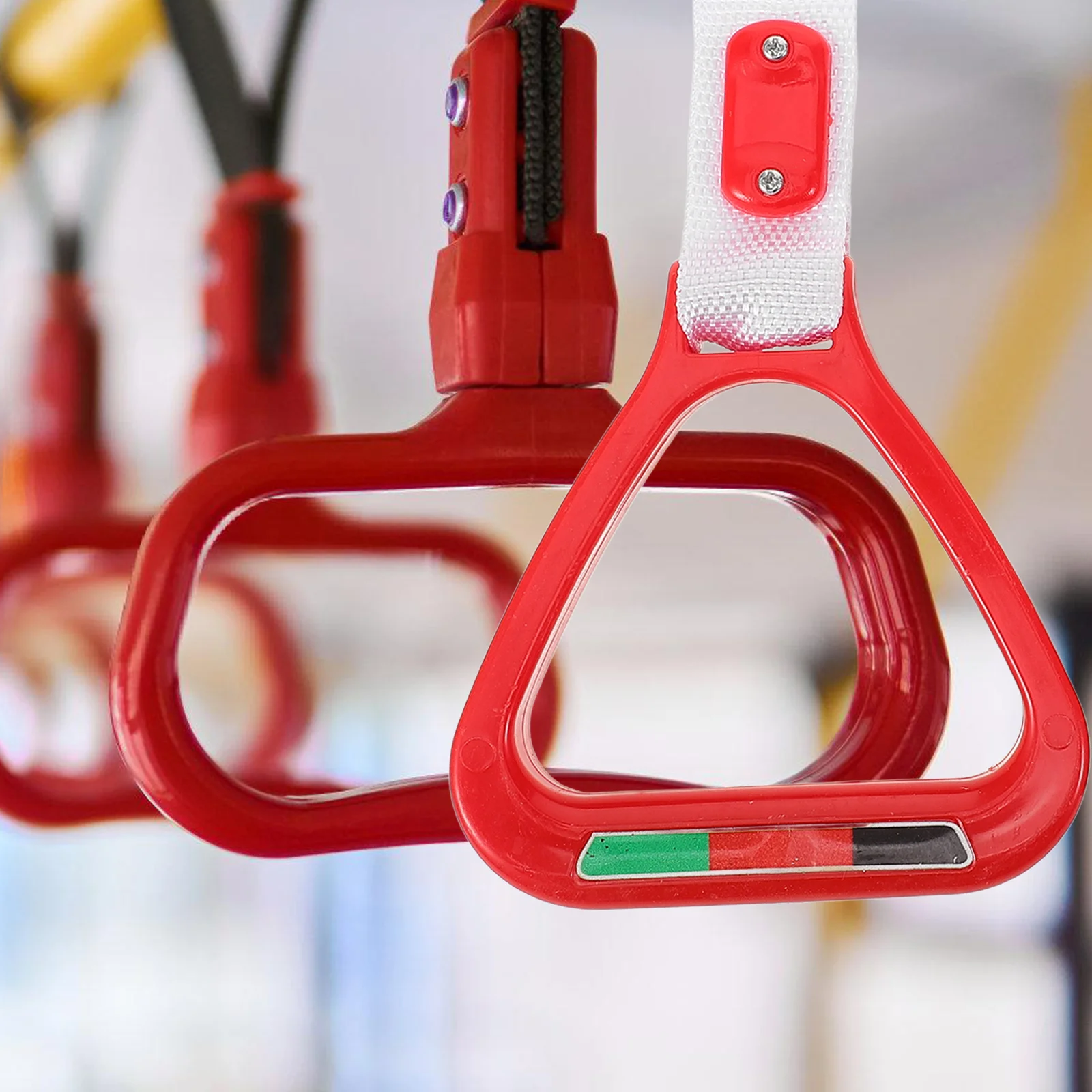 

2Pcs Bus Handle Ring Robust Assist Handle for Car Subway Vehicle Bus Hand Straps Replacement Subway Handles