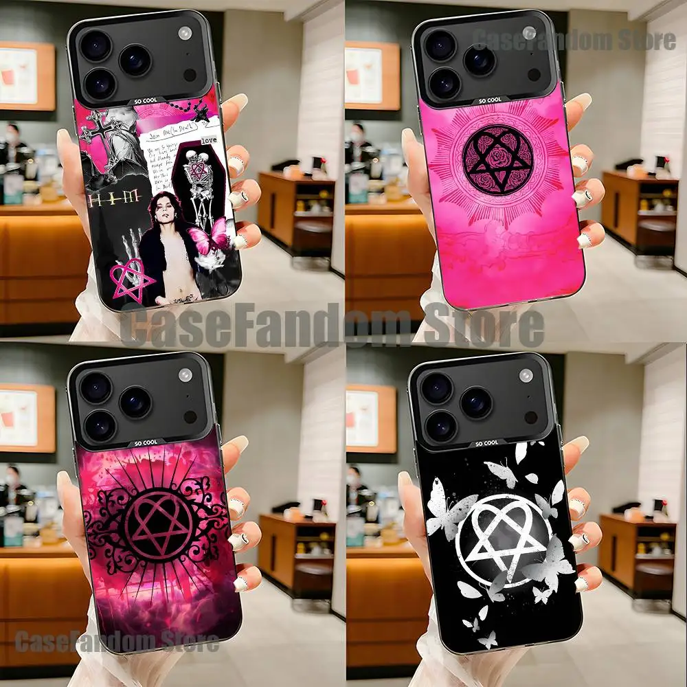 

H-HIM Band V-Ville V-Valo Phone Case For iPhone 17,16,15,14,13,12,11,Pro,Max,Plus,Black Matte Shockproof Cover